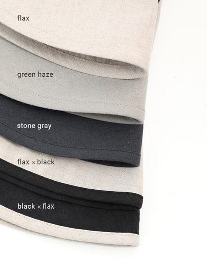 LINEN WIDE HAT