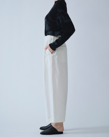 C/L HIGH DENSITY PW CROPPED PANTS