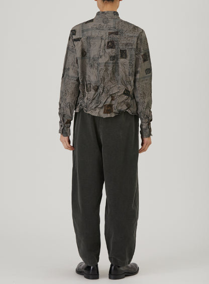 TRAVEL PRINT BLOUSE
