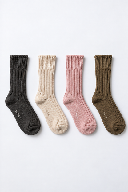 ORGANIC COTTON ROW GAUGE SOCKS