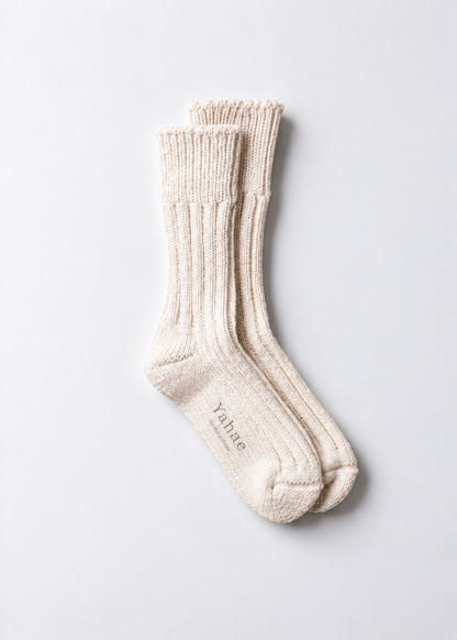 ORGANIC COTTON ROW GAUGE SOCKS