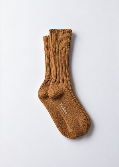 ORGANIC COTTON ROW GAUGE SOCKS