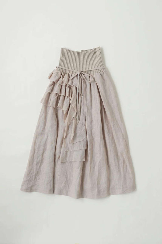 CAPRICORN RIB KNIT SKIRT